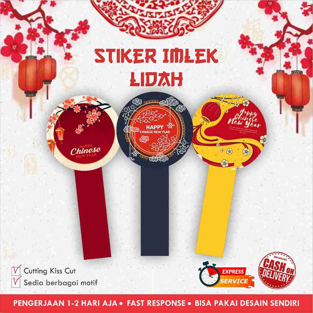 

[68 pcs] Stiker Imlek cromo Lidah / Sinchia / Chinese New Year