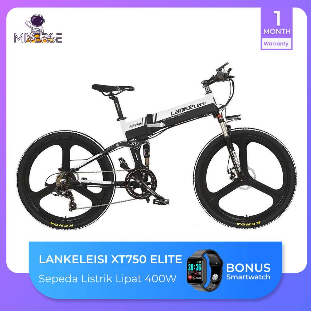 Lankeleisi XT750 Sepeda Listrik Lipat Folding Bike Elite Version