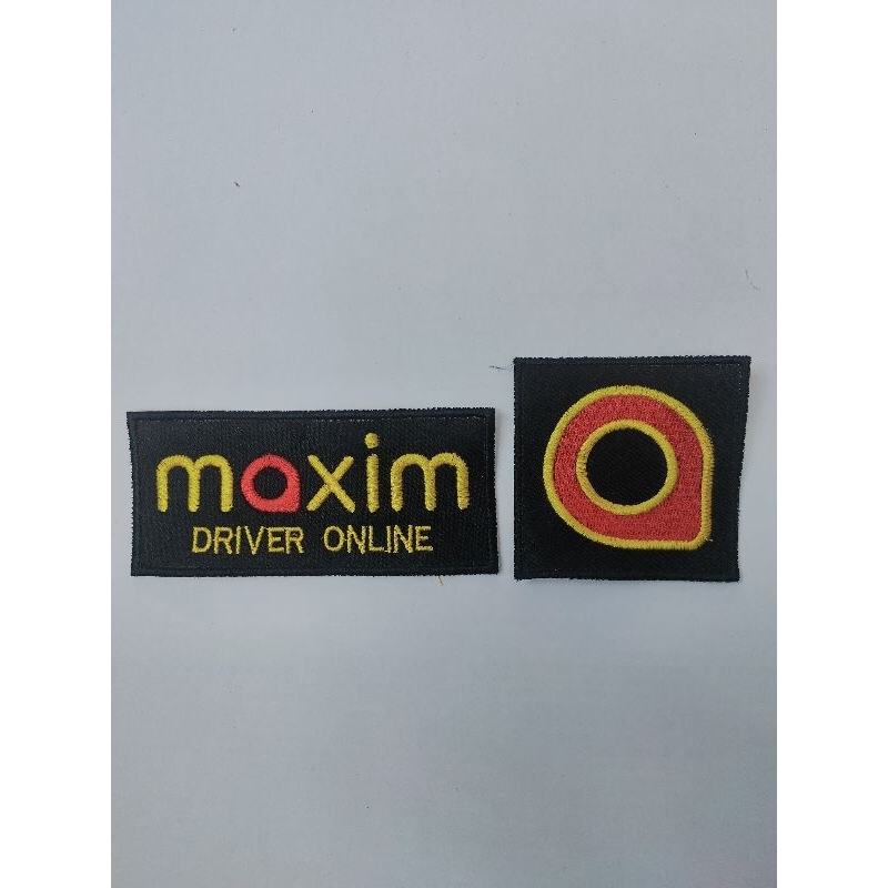 Maxim logo bordir Maxim kecil