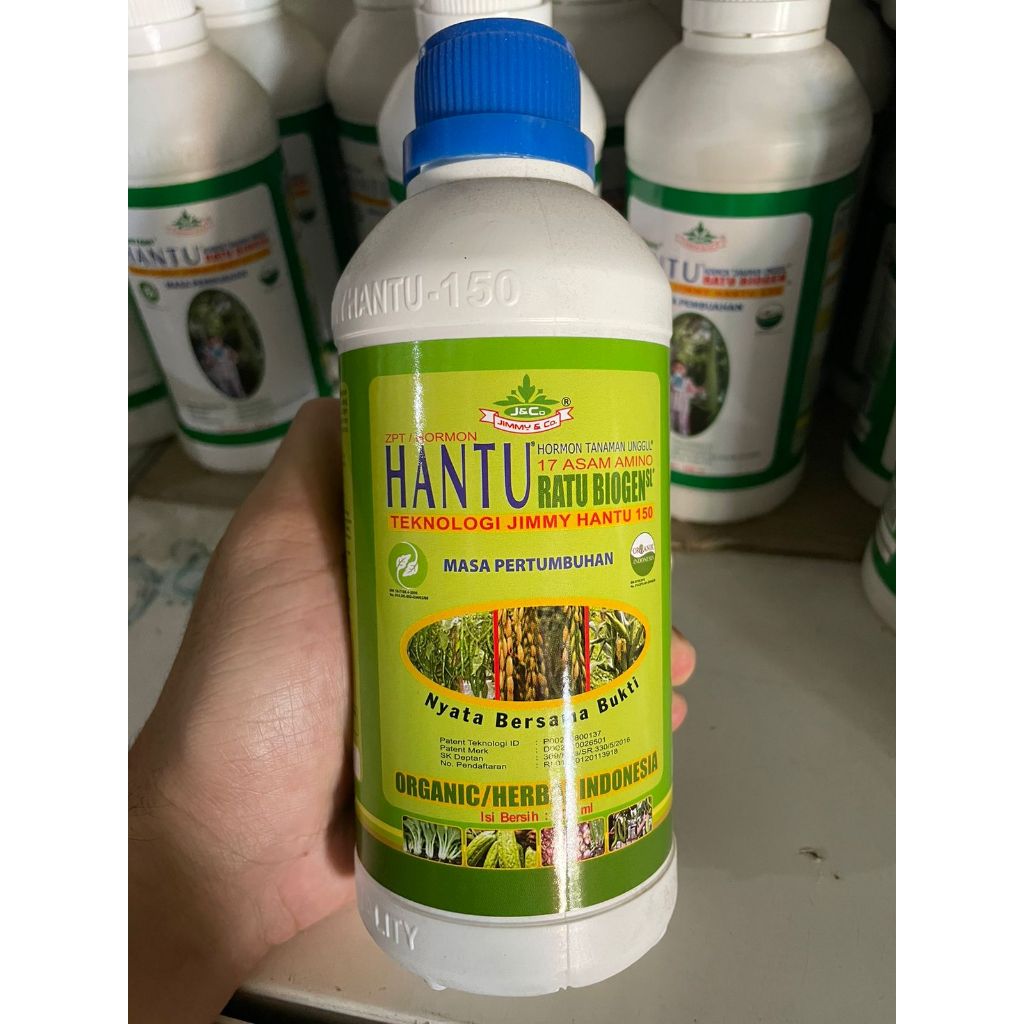 pupuk HANTU PERTUMBUHAN 500 ML - pupuk organik cair - pupuk daun - merk JIMMY HANTU