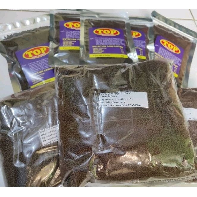 Pelet TOP Thailand Super Premium 500gr ORI Pakan Burayak Louhan Ikan Kecil dll