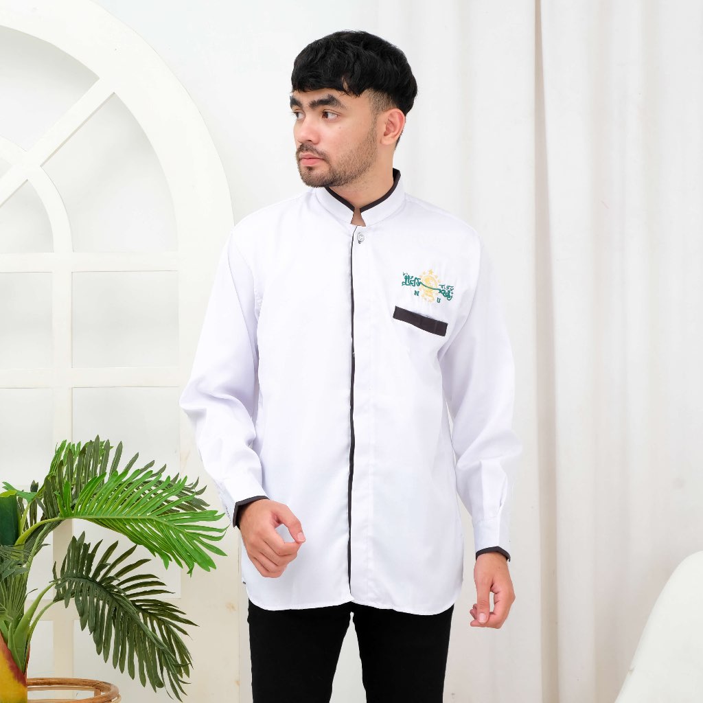 Laatansa Exclusive - Baju Koko Putih Bordir NU