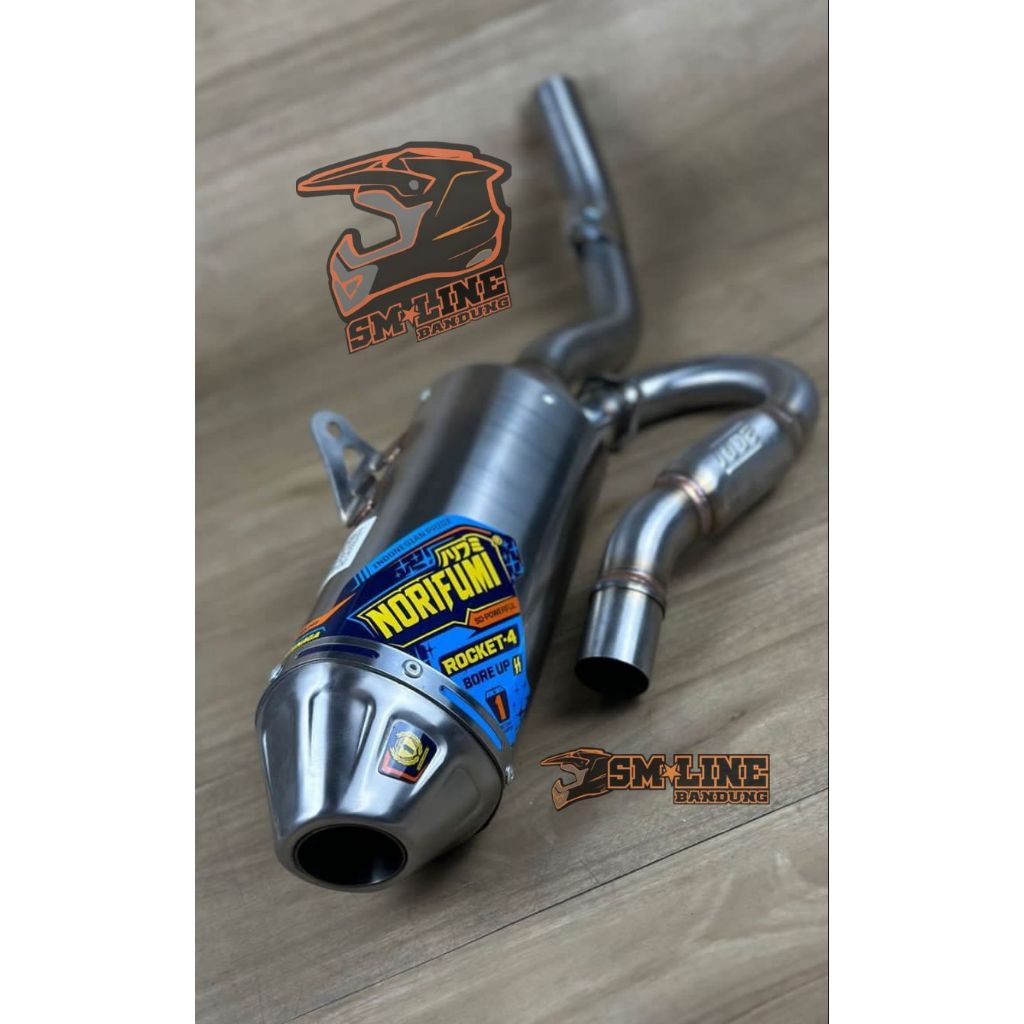 Knalpot Norifumi Rocket 4 Bore up KLX140 Knalpot Rocket 4 KLX140 Bore Up