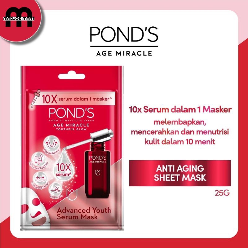 Ponds Age Miracle Serum Sheet Mask Anti Aging 25G