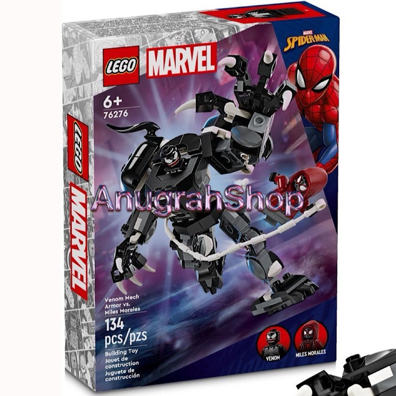 LEGO 76276 SUPER HEROES Venom Mech Armour vs Miles Morales