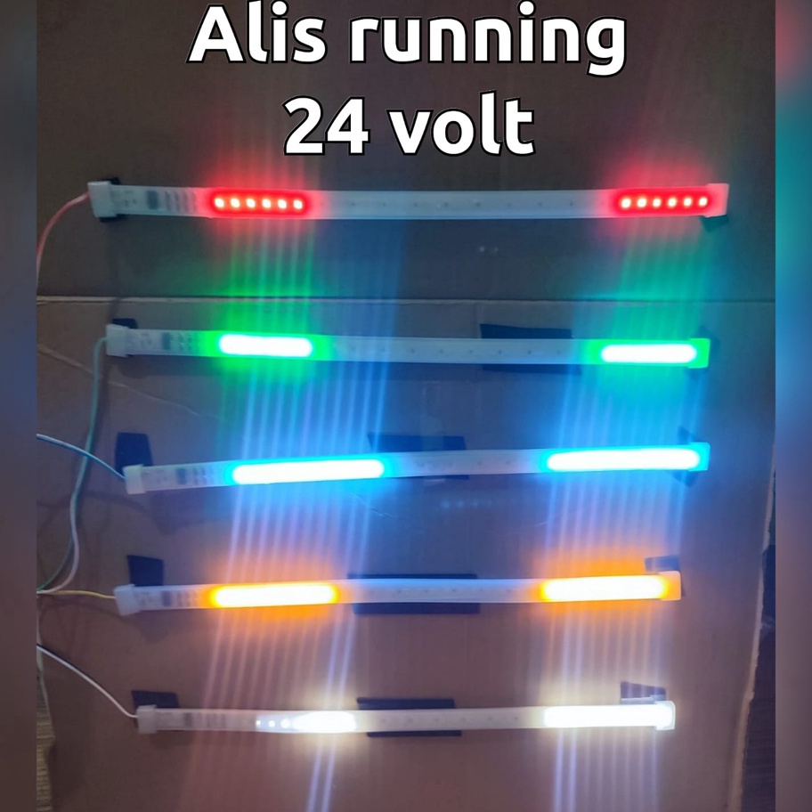 Belanja Cerdas Lampu LED alis running 12 volt 24 volt 3 CM Lampu Alis kaca truk bus Lampu alis motor