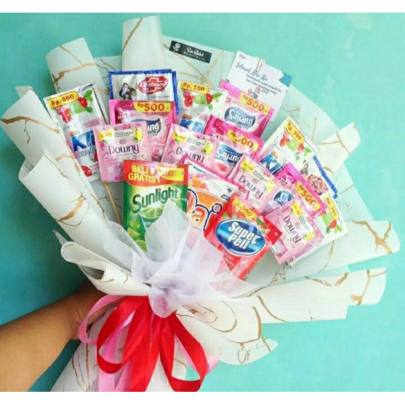 buket sabun cuci baju dll