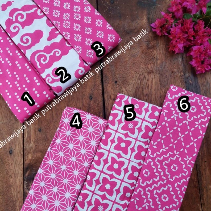 KAIN BATIK CAP GARUTAN WARBA PINK BAHAN KATUN PRIMA RAJA KAIN BATIK GROSIR MURAH HALUS ADEM WANITA K