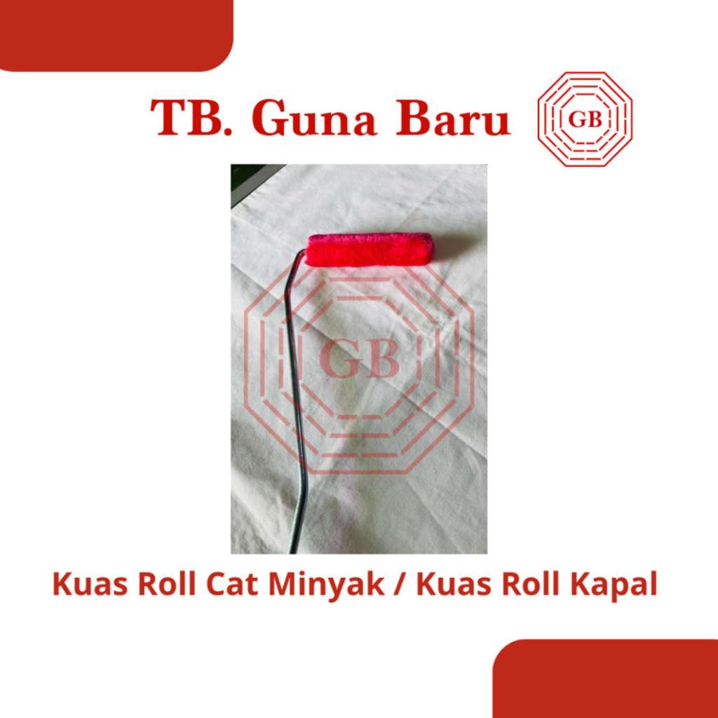 Kuas Roll Cat Minyak | Kuas Roll Kapal | Kuas Roll Gagang Panjang