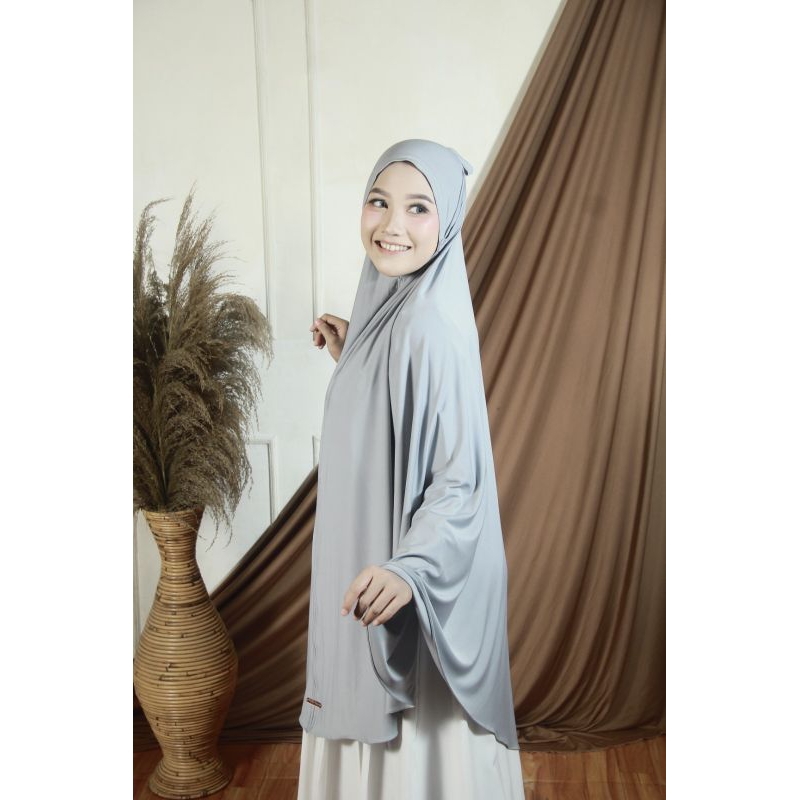 Hijab Khimar Jumbo xxxxl Jersey Premium Non Pad Tali