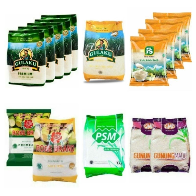 

Gula Pasir Premium 5Kg Merk Random