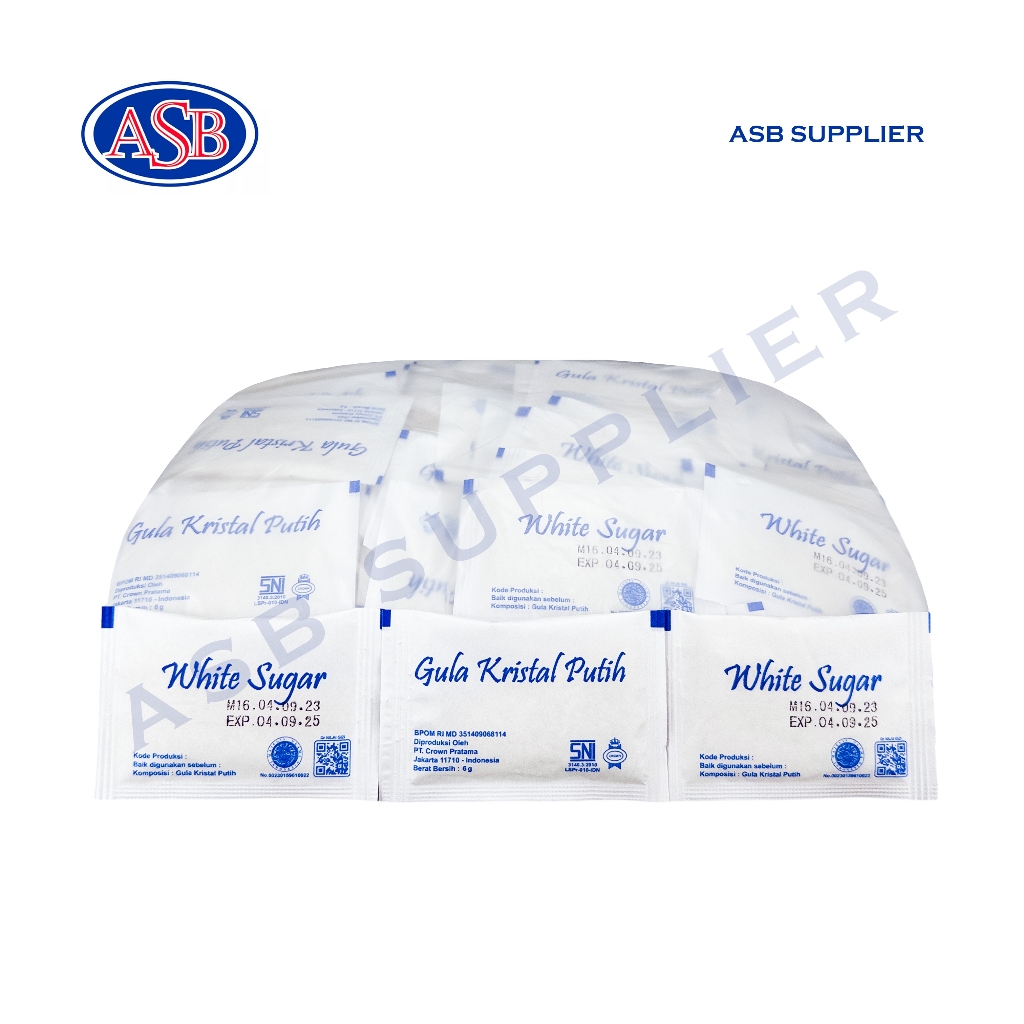 

White Sugar Sachet / Gula Putih Saset (250 Pcs)