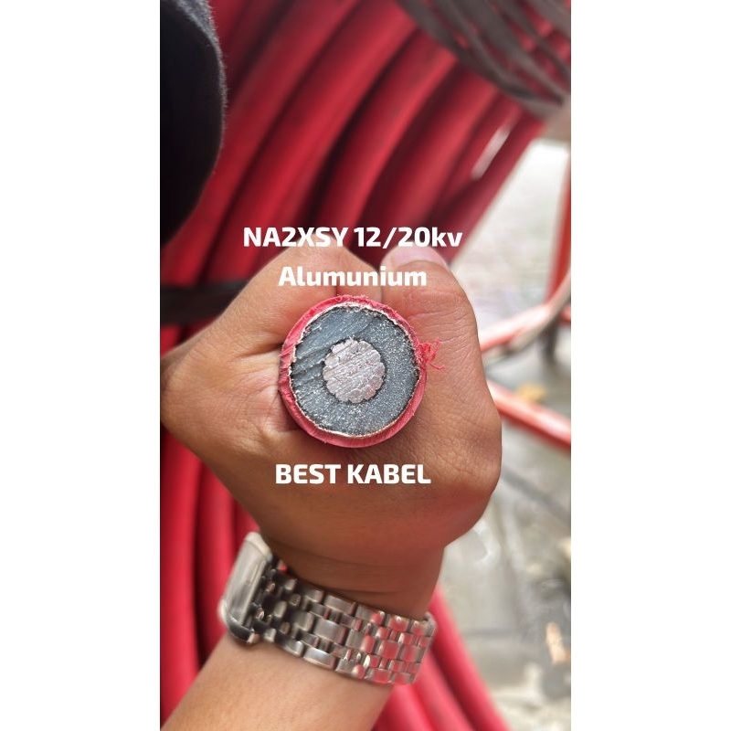 NA2XSY 1x70mm 1x70 alumunium (KMI) KABEL METAL INDONESIA 12/20 24kv SKTM