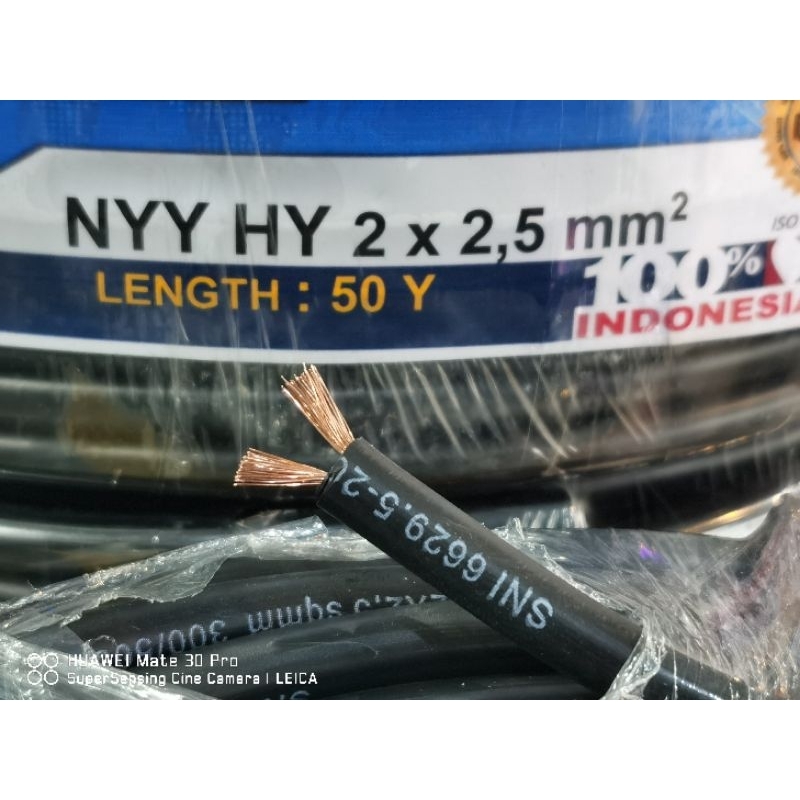 kabel nyyhy 2x2.5 yasugi serabut kabel 2x2,5 harga per 1 meter