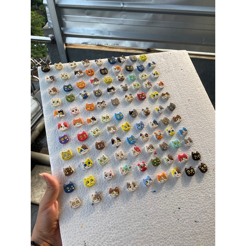 Hand made Clay Pin | Pin Kucing Lucu | Pin Clay | Bross custom | Bross Kucing Lucu | Clay Pin Cat Et