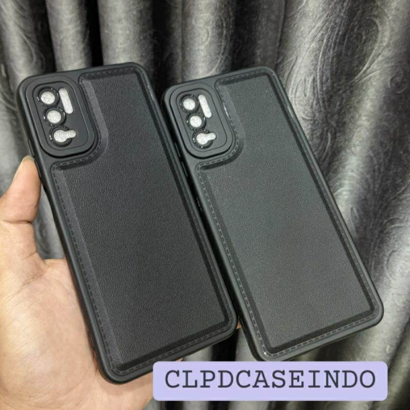 Soft Case Redmi Note 10 5G Hitam Kulit