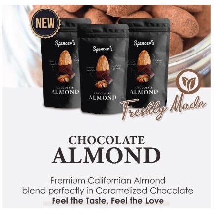 

Spencer's Chocolate Almond Snack (40gr) - Spencers Healthy Snack, Cemilan Kacang Almond Diet Sehat