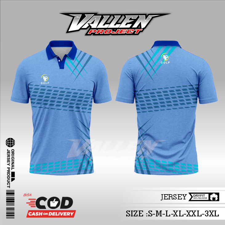 JERSEY WANGKY GOLF 2 / JERSEY KERAH GOLF /  JERSEY KANCING OLAHRAGA GOLF / BAJU KERAH GOLF / KAOS KE