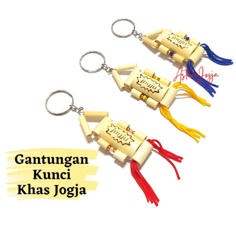 Gantungan Kunci Khas Jogja || Ganci Souvenir Oleh Oleh Malioboro Jogja