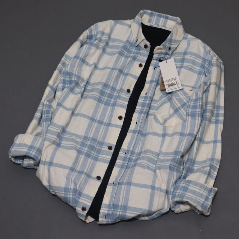 Swip up Liaan Kemeja Flannel Pria Kemeja Kantor Kemeja Flanel Lengan Panjang Kemeja Flanel Premium Q