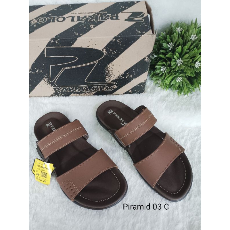 Pakalolo Boots Sandal Slop Kulit Pria Pakalolo Original Piramid 03