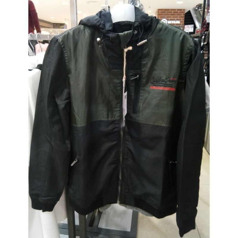Jaket panjang pria Cardinal jeans original mens CAJAR00441J 01A jaket work multi picket hitam