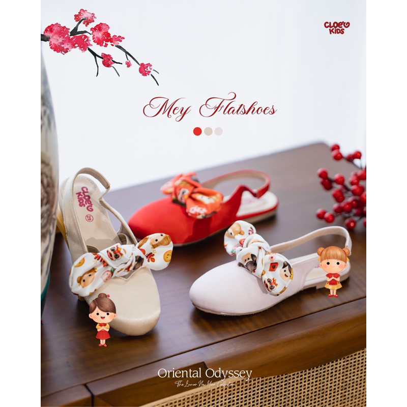 CLOEVKIDS - Mey Size 22-35 Flatshoes Anak Pesta Sepatu Anak Perempuan