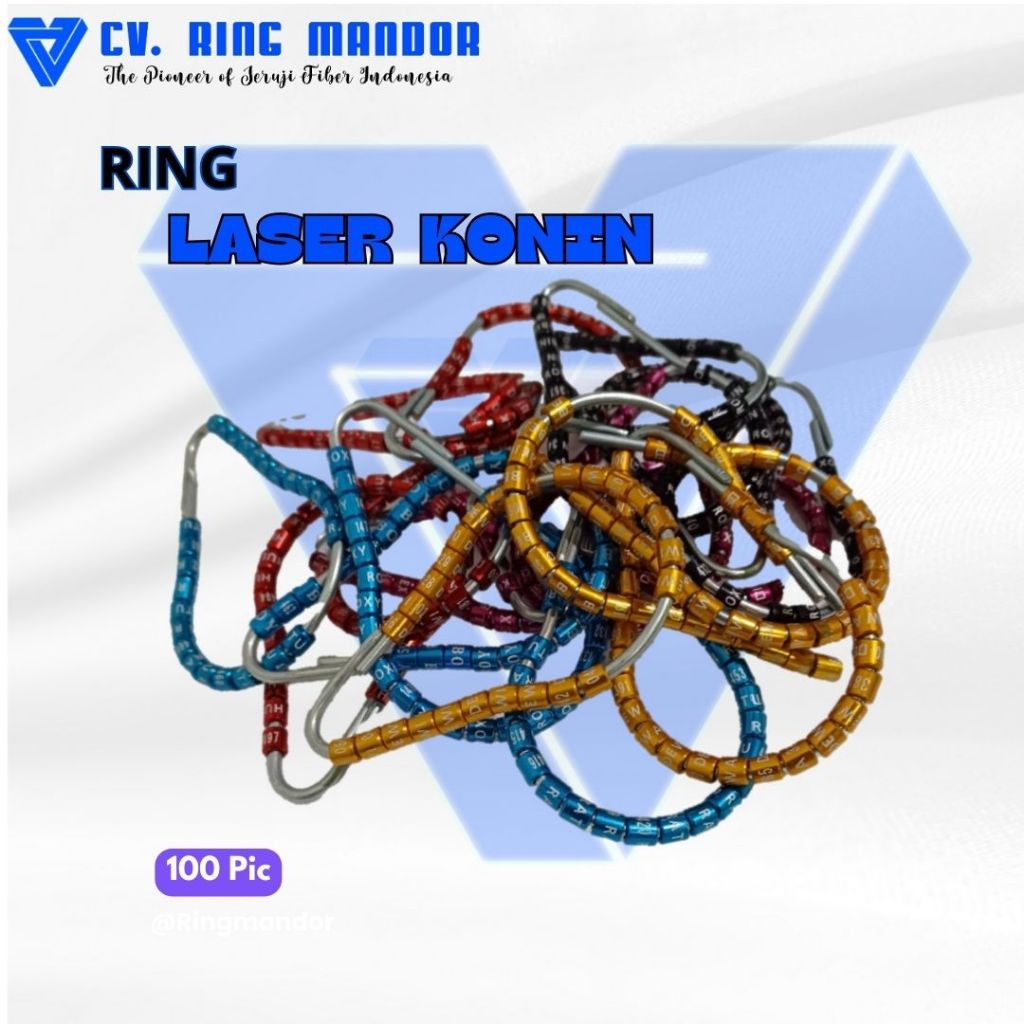 Sample Ring Burung Laser Konin per 100 butir