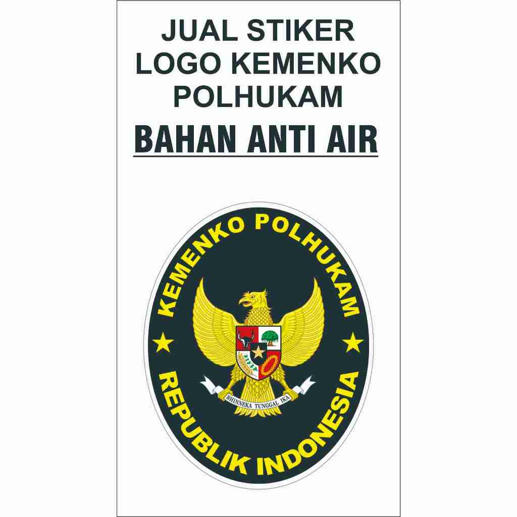 

JUAL STIKER VINYL LOGO KEMENKO POLHUKAM