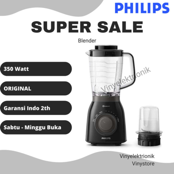 PHILIPS Blender HR2157 Tritan Jar 2 L Blender PHILIPS Duravita Hr-2157 Berkualitas