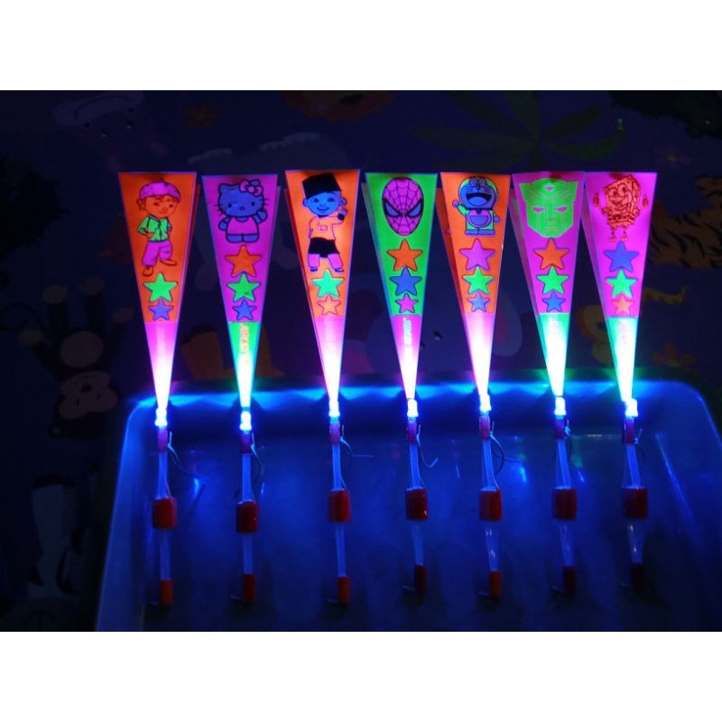 kitiran terbang "LED 3 LAMPU" / Mainan kitiran lampu slepetan Kitiran menyala