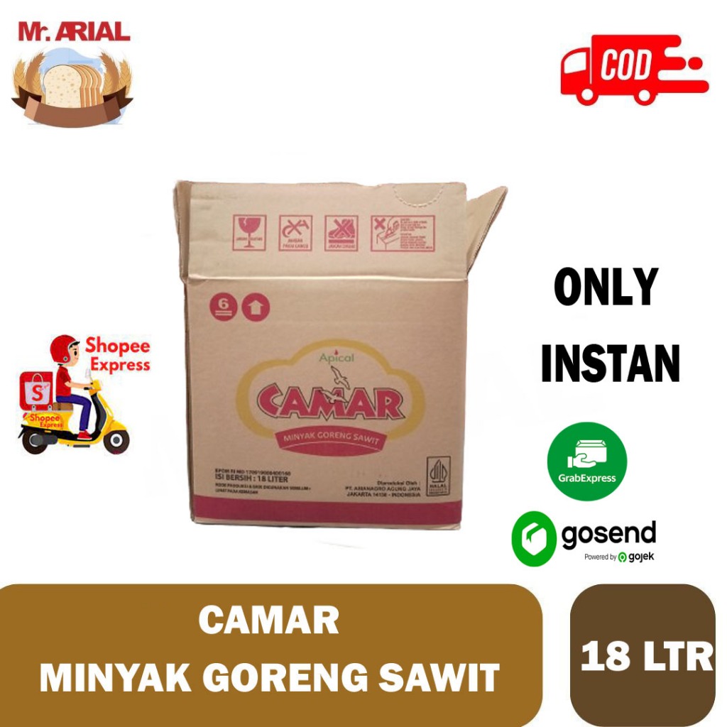 

MINYAK GORENG CAMAR BIB 18 LITER PERDUS
