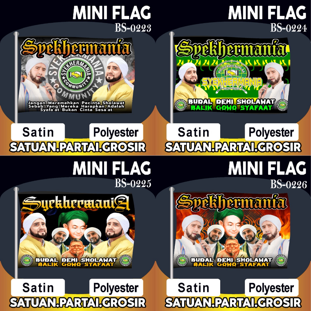 Bendera Syekhermania Murah/Bendera Majlis/Cetak Bendera Syekhermania