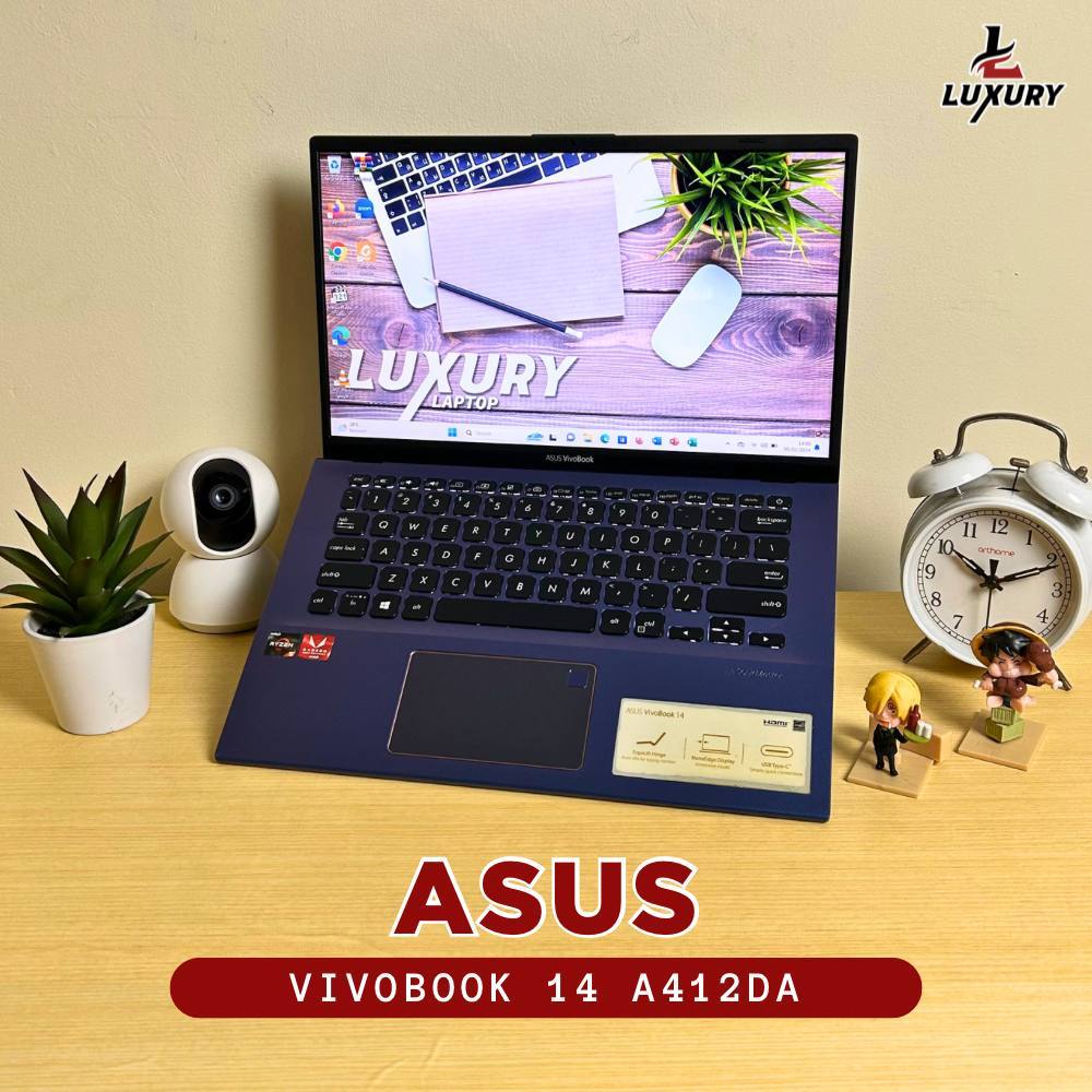 LAPTOP ASUS VIVOBOOK 14 A412DA SLIM RYZEN 5 RAM 8GB SSD BACKLIGHT FINGERPRINT SECOND