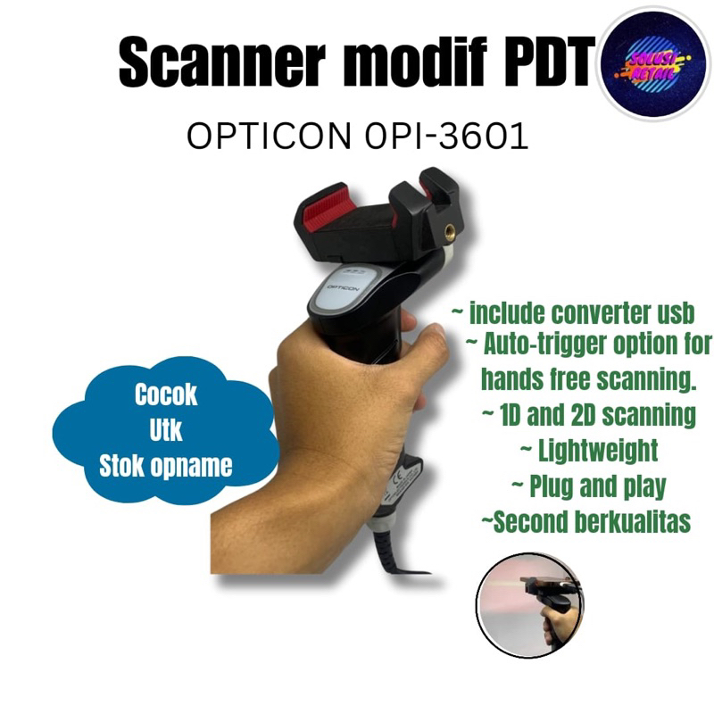 Scanner Modif 1D & 2D Opticon OPI-3601