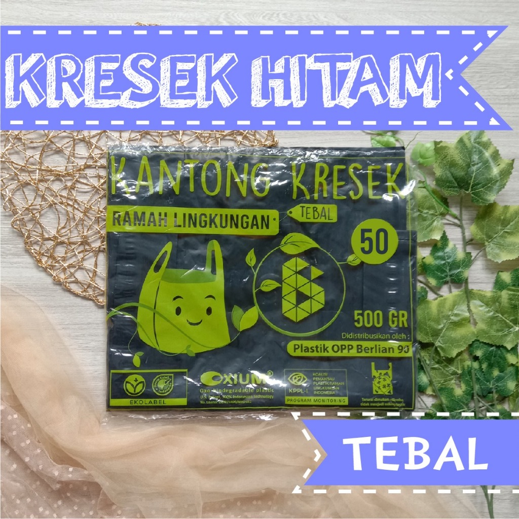 Kantong Kresek hitam Tebal 50 Jumbo | Kantong Plastik | kantong plastik hitam | kantong kresek hitam