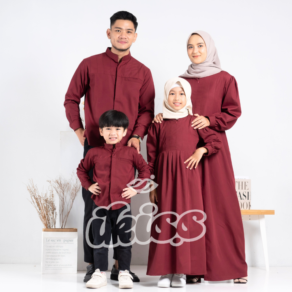 Gamis  Sarimbit  Couple Keluarga  | Koko Kurta Couple Keluarga | Gamis Couple Keluarga | ikissyou  F