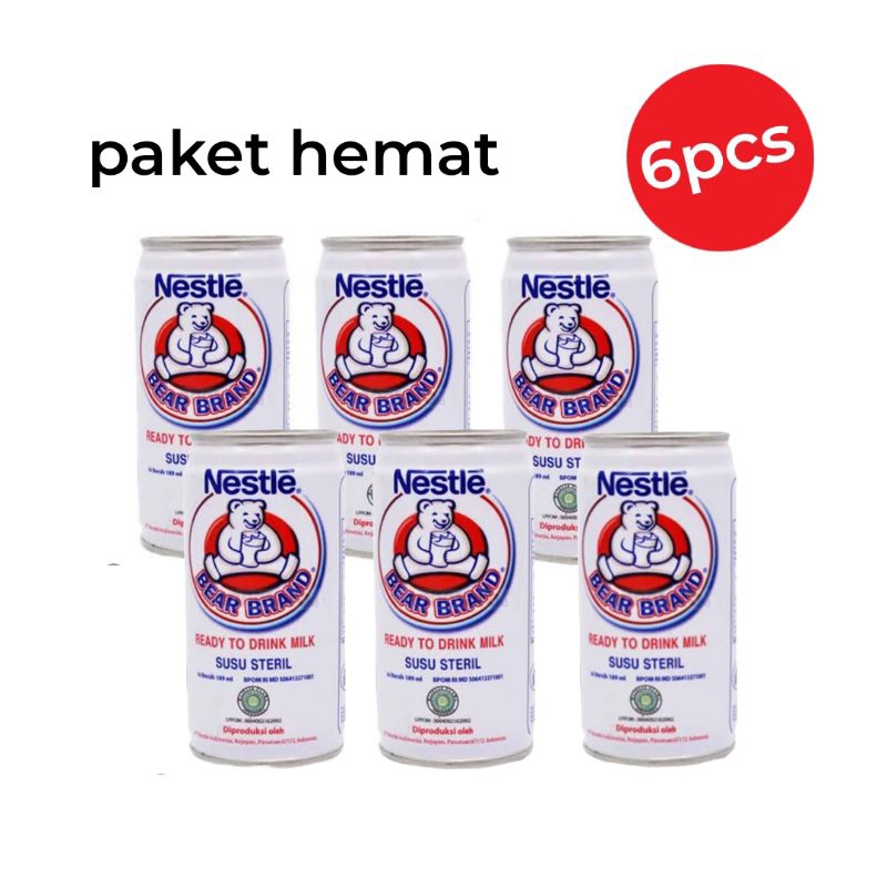 

Bear Brand Susu Steril Nestle 189ml