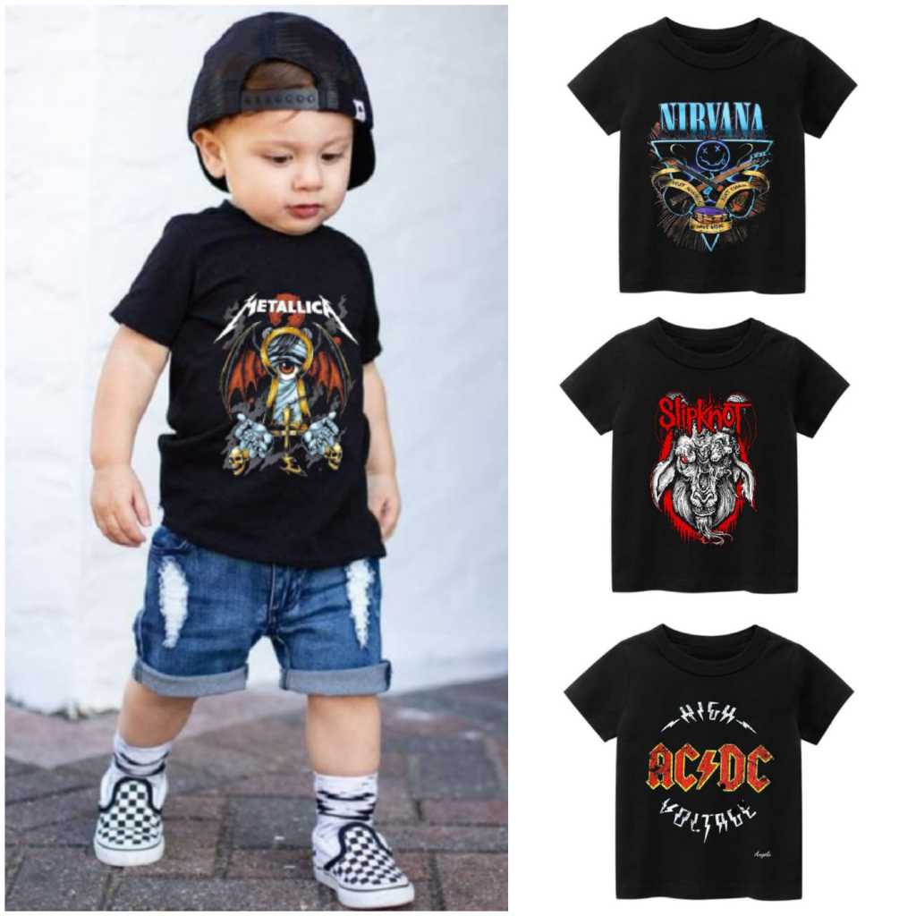 KAOS METAL ANAK 1-8 TAHUN