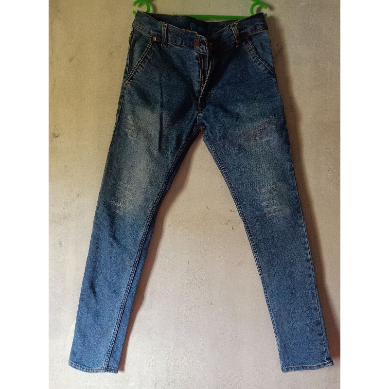 Celana jeans panjang Adidas pria second