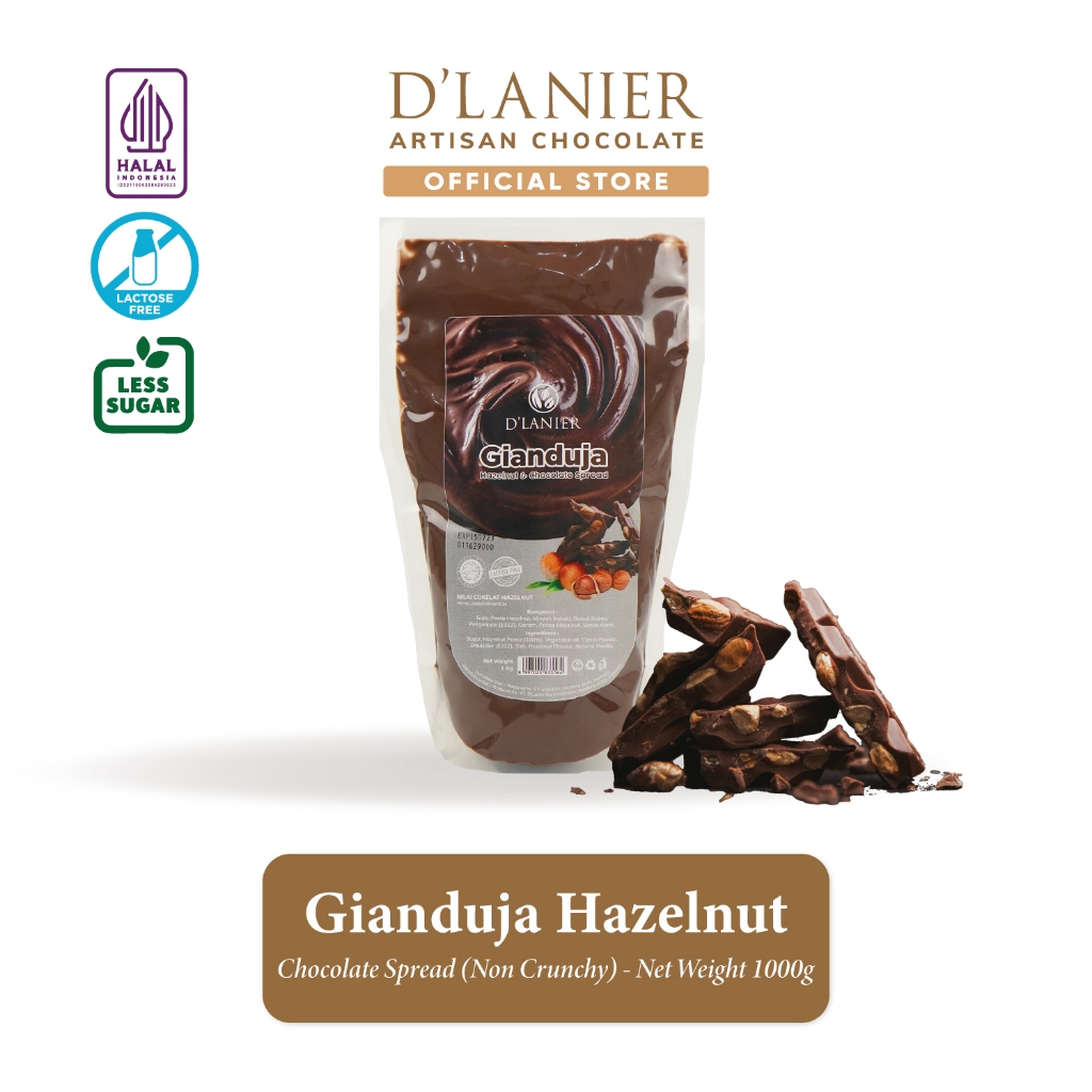 

D'Lanier Gianduja Spread / Filling (Non Crunchy) - 1 kg