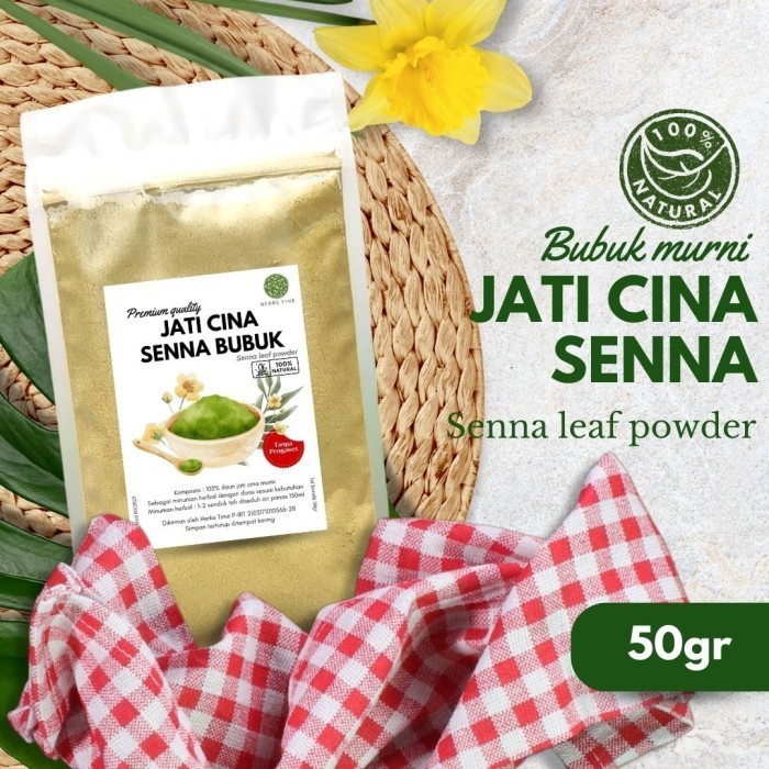 

Daun Jati Cina Bubuk Jati Tiongkok Senna Leaf Powder Herbs Time
