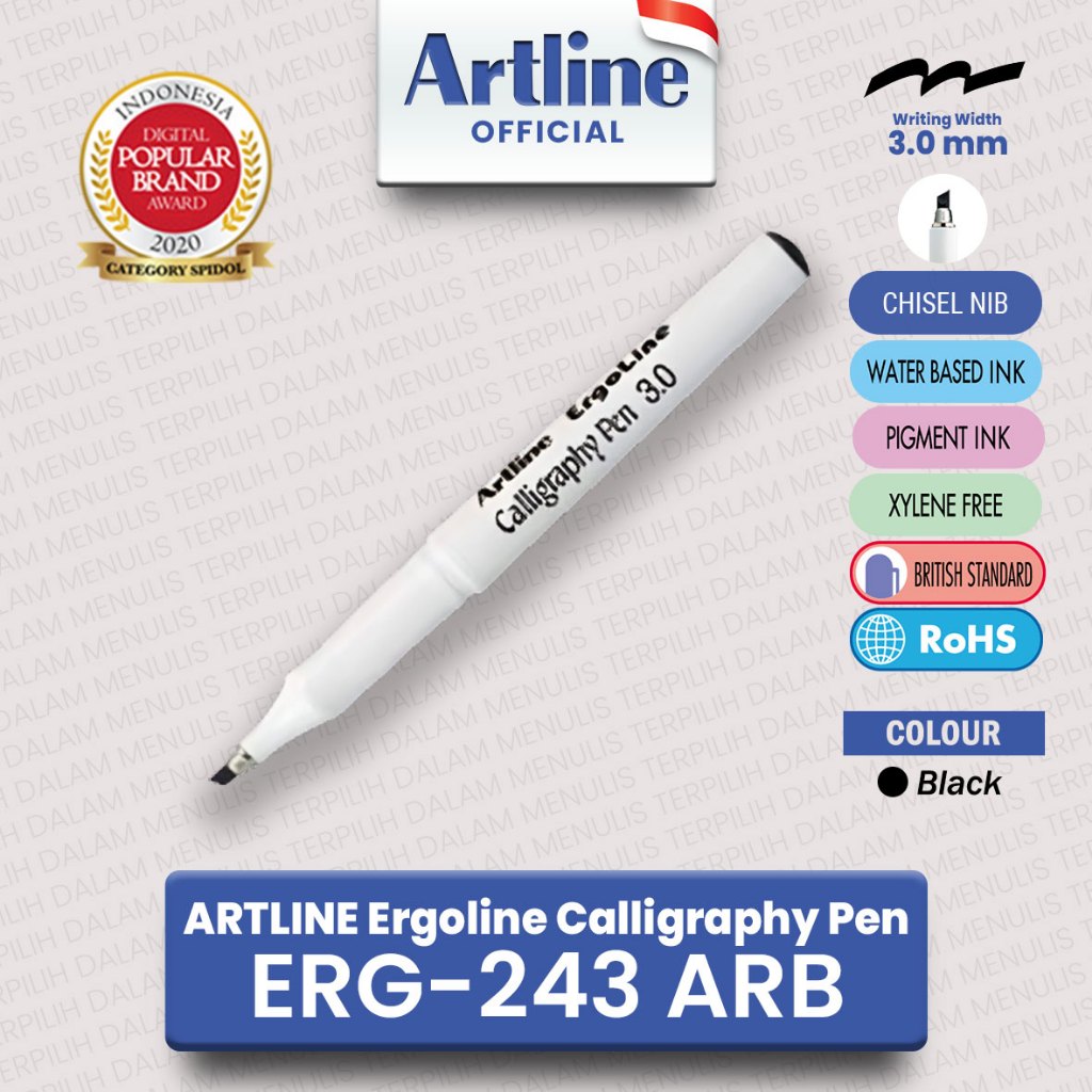 

ARTLINE Ballpoint Ergoline Calligraphy Kaligrafi Lettering Pen Arabic 3 mm ERG-243 ARB