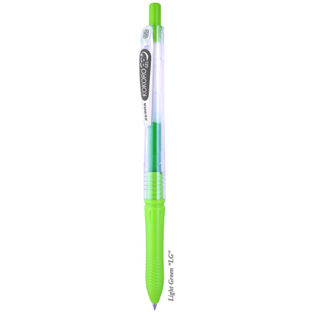 

BOLPOIN / BALLPOINT / PULPEN GEL / PEN GEL / PEN ZEBRA KOKORO LIGHT GREEN