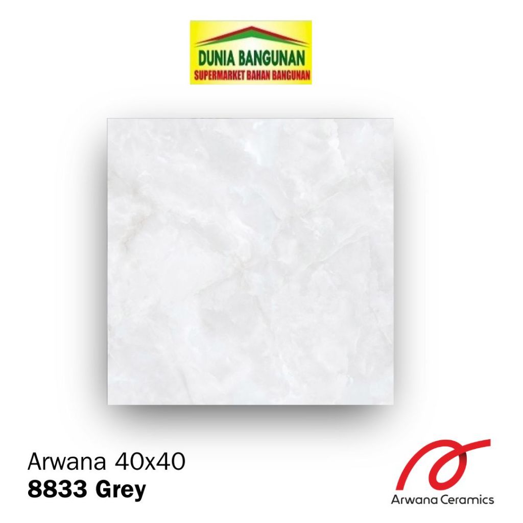 Arwana 8833 Grey KW1 40X40 Keramik Lantai