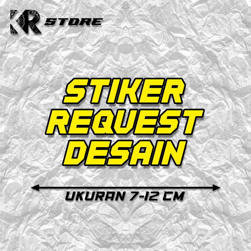 Sticker REQUEST DESAIN Sticker Cutting Stiker Racing | sticker motor | sticker mobil | KR STORE