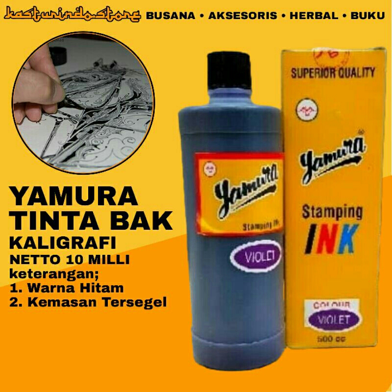 

Yamura Tinta Bak Netto 10 ML Kaligrafi Warna Hitam