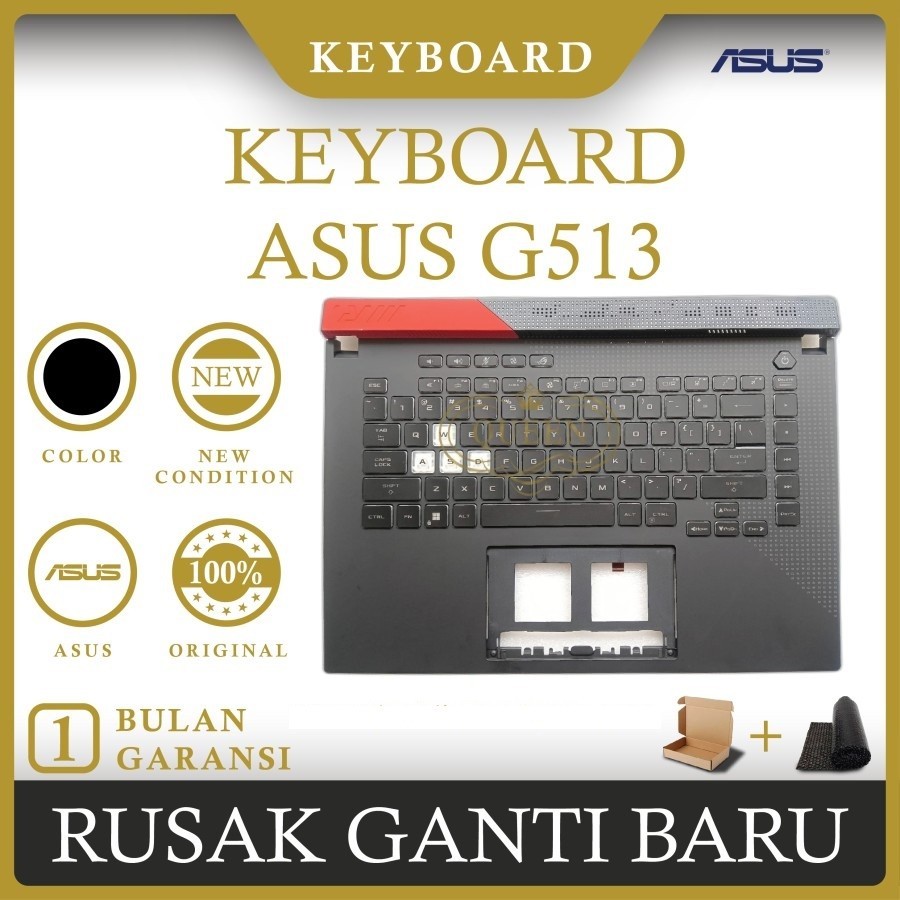 KEYBOARD FRAME LAPTOP ASUS ROG Strix G15 G513 G513IH (RGB) ORIGINAL