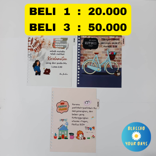 

PEMBATAS BINDER A5 - MATIUS + MARKUS + LUKAS