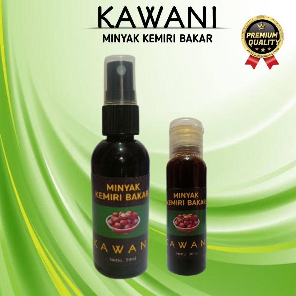 KAWANI KEMIRI BAKAR- HAIR OIL &amp; HAIR TONIC | ORIGINAL 100% Minyak Kemiri Murni Alami Penumbuh Penebal &amp; Perawatan Rambut Bayi &amp; Dewasa - minyak kemiri | penebal rambut botak dan rontok Original Hair care nutrisi  - Minyak Kemiri Asli Tanpa Campuran 60ML